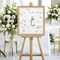 Eva Signature Mat Picture Frame, Photo Frame Wedding Guest Book Alternative, Autograph Picture Mat for Signature Board, Wedding Celebrations Graduations Support Encouragement or Retirement